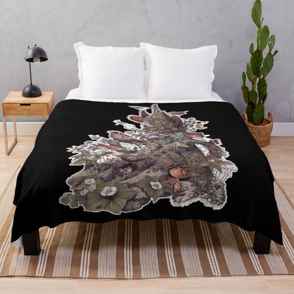 Item preview, Goblincore Tree Stump With Mushrooms designed and sold by rxwnubpjarb76.