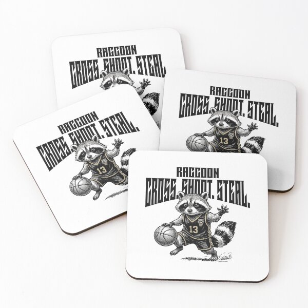 Item preview, Raccoon Basketball Star - Cross Shoot Steal Graphic  designed and sold by MotionBanana Art.