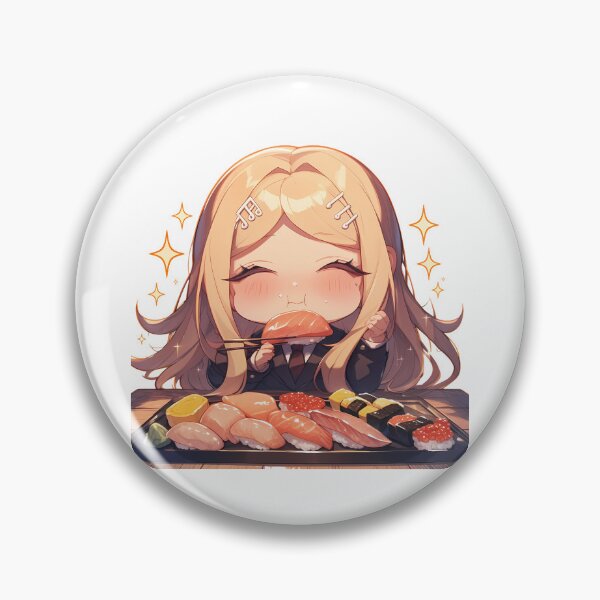 Item preview, Kaede Akamatsu Danganronpa V3 Chibi Sushi Sparkles designed and sold by Spraykart.