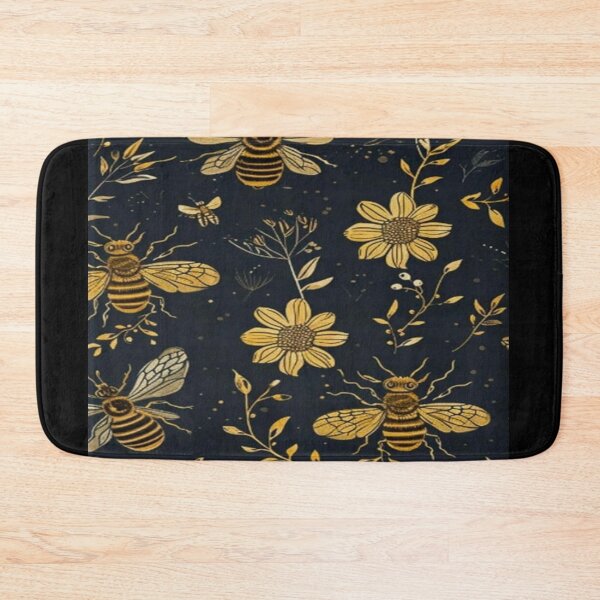 Item preview, Drawing of vintage golden honey bee  designed and sold by NivyasArtistry.