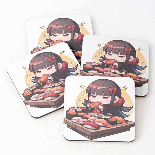 Item preview, Maki Harukawa Danganronpa V3 Chibi Sushi Mood designed and sold by Spraykart.