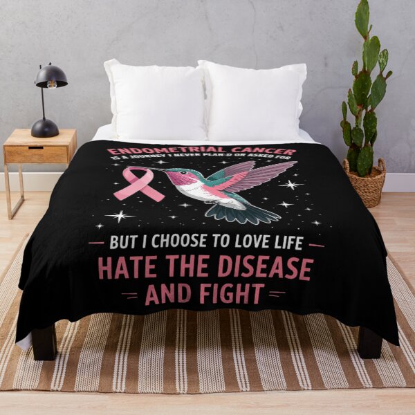 Item preview, Endometrial Cancer Is A Journey I Never Planned Or Asked designed and sold by HellD3vil-Art.