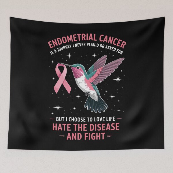 Item preview, Endometrial Cancer Is A Journey I Never Planned Or Asked designed and sold by HellD3vil-Art.