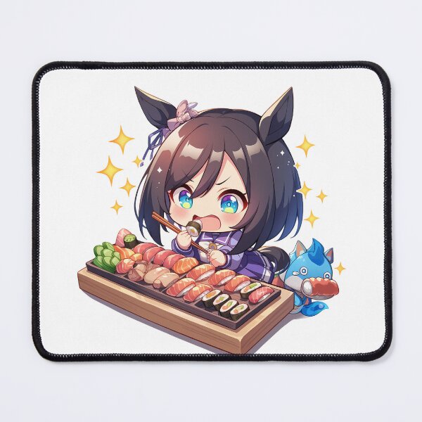 Item preview, Eishin Flash Uma Musume Pretty Derby Chibi Sushi Sparkle Bite designed and sold by Spraykart.