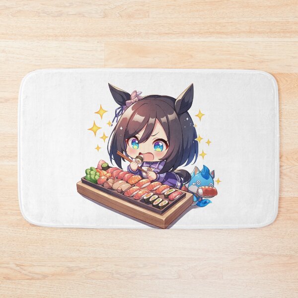 Item preview, Eishin Flash Uma Musume Pretty Derby Chibi Sushi Sparkle Bite designed and sold by Spraykart.