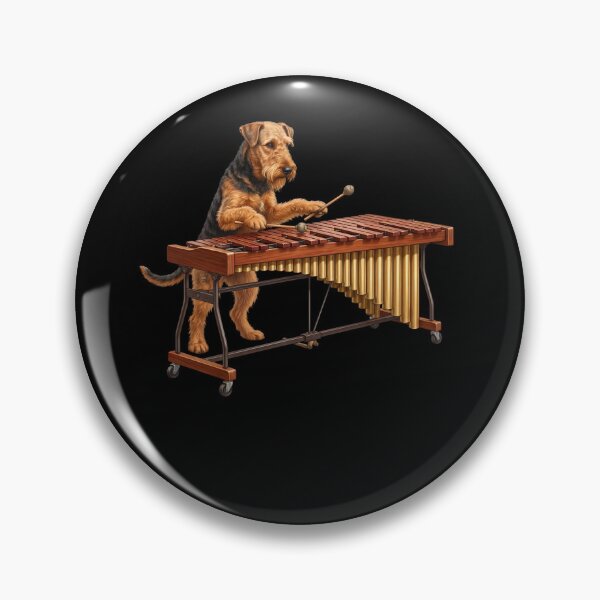 Item preview, Airedale Terrier Playing Marimba Player Marimbist Dog Lover designed and sold by TerryConnells.