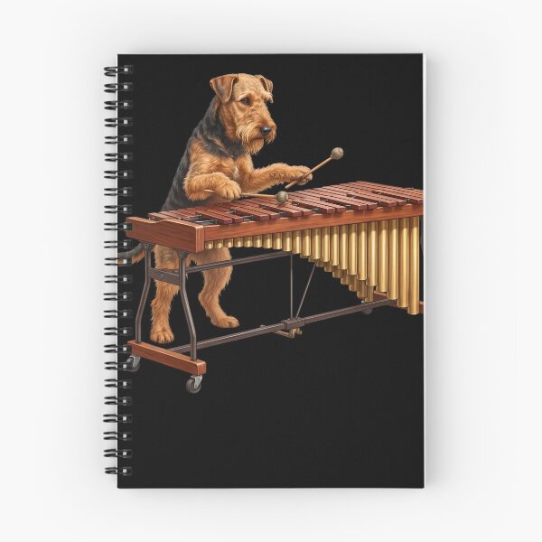 Item preview, Airedale Terrier Playing Marimba Player Marimbist Dog Lover designed and sold by TerryConnells.