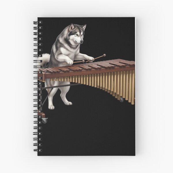 Item preview, Alaskan Malamute Playing Marimba Player Marimbist Dog Lover designed and sold by TerryConnells.