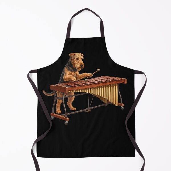 Item preview, Airedale Terrier Playing Marimba Player Marimbist Dog Lover designed and sold by TerryConnells.
