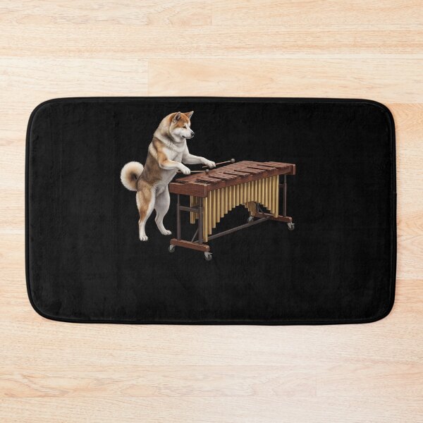 Item preview, Akita Playing Marimba Player Marimbist Dog Lover designed and sold by TerryConnells.