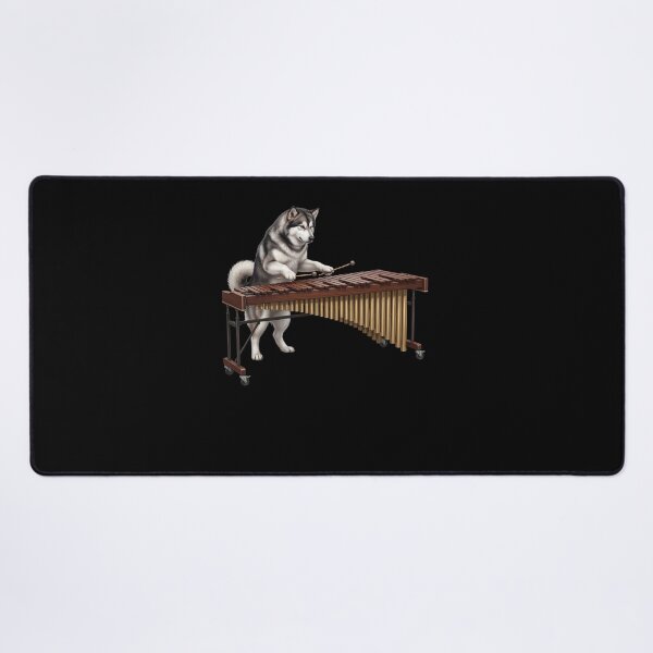 Item preview, Alaskan Malamute Playing Marimba Player Marimbist Dog Lover designed and sold by TerryConnells.