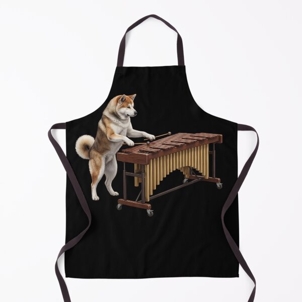 Item preview, Akita Playing Marimba Player Marimbist Dog Lover designed and sold by TerryConnells.