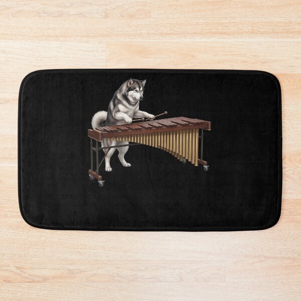 Item preview, Alaskan Malamute Playing Marimba Player Marimbist Dog Lover designed and sold by TerryConnells.