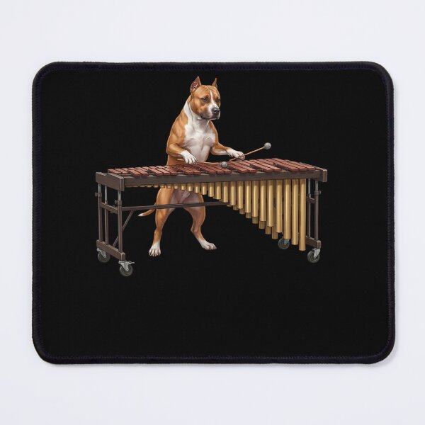 Item preview, American Staffordshire Terrier Playing Marimba Player Marimbist Dog Lover designed and sold by TerryConnells.