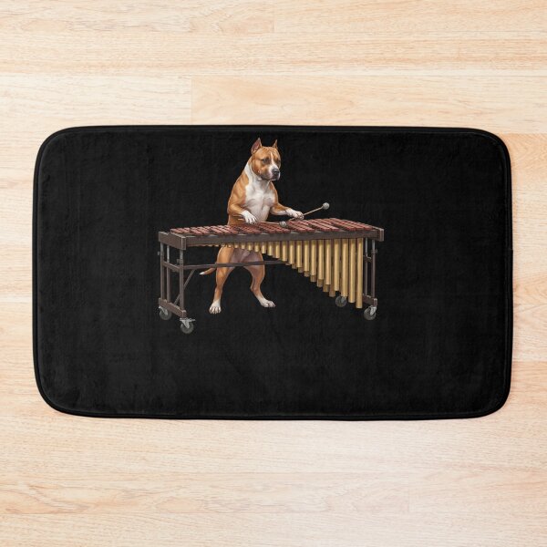 Item preview, American Staffordshire Terrier Playing Marimba Player Marimbist Dog Lover designed and sold by TerryConnells.