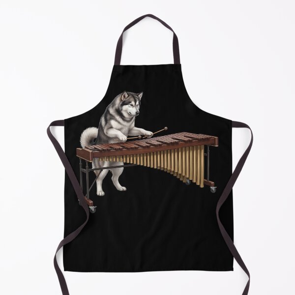 Item preview, Alaskan Malamute Playing Marimba Player Marimbist Dog Lover designed and sold by TerryConnells.