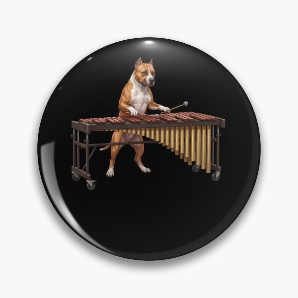 Item preview, American Staffordshire Terrier Playing Marimba Player Marimbist Dog Lover designed and sold by TerryConnells.