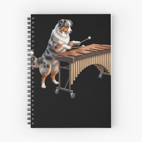 Item preview, Australian Shepherd Playing Marimba Player Marimbist Dog Lover designed and sold by TerryConnells.
