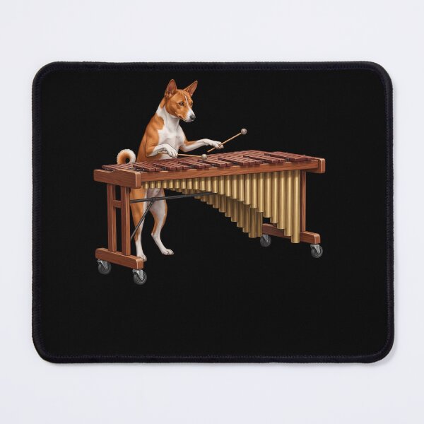 Item preview, Basenji Playing Marimba Player Marimbist Dog Lover designed and sold by TerryConnells.