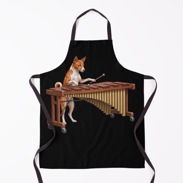 Item preview, Basenji Playing Marimba Player Marimbist Dog Lover designed and sold by TerryConnells.