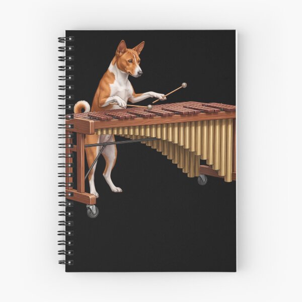 Item preview, Basenji Playing Marimba Player Marimbist Dog Lover designed and sold by TerryConnells.