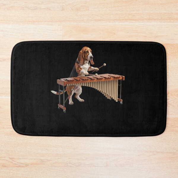 Item preview, Basset Hound Playing Marimba Player Marimbist Dog Lover designed and sold by TerryConnells.