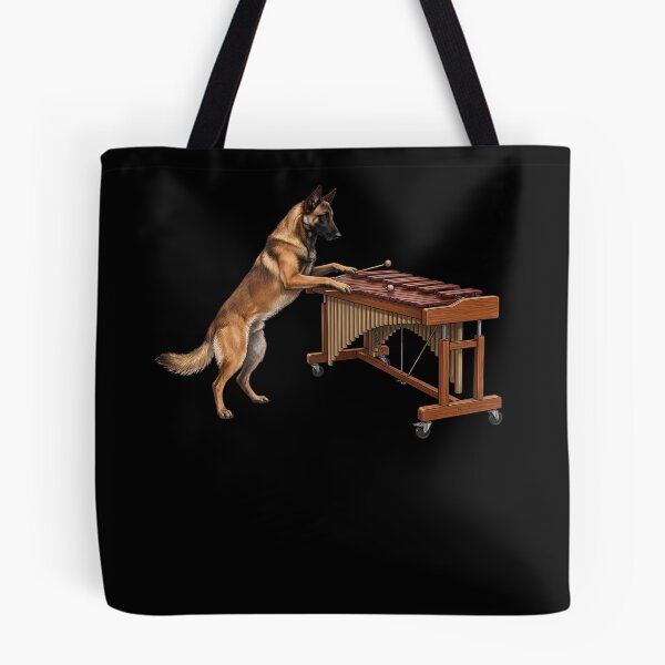 Item preview, Belgian Malinois Playing Marimba Player Marimbist Dog Lover designed and sold by TerryConnells.