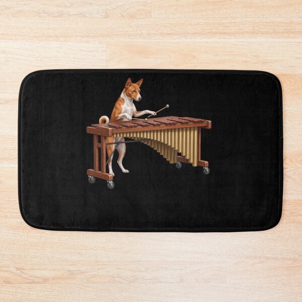Item preview, Basenji Playing Marimba Player Marimbist Dog Lover designed and sold by TerryConnells.