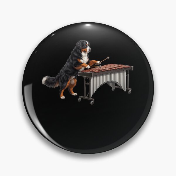 Item preview, Bernese Mountain Dog Playing Marimba Player Marimbist Dog Lover designed and sold by TerryConnells.