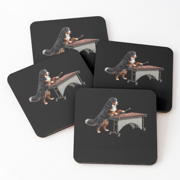 Item preview, Bernese Mountain Dog Playing Marimba Player Marimbist Dog Lover designed and sold by TerryConnells.