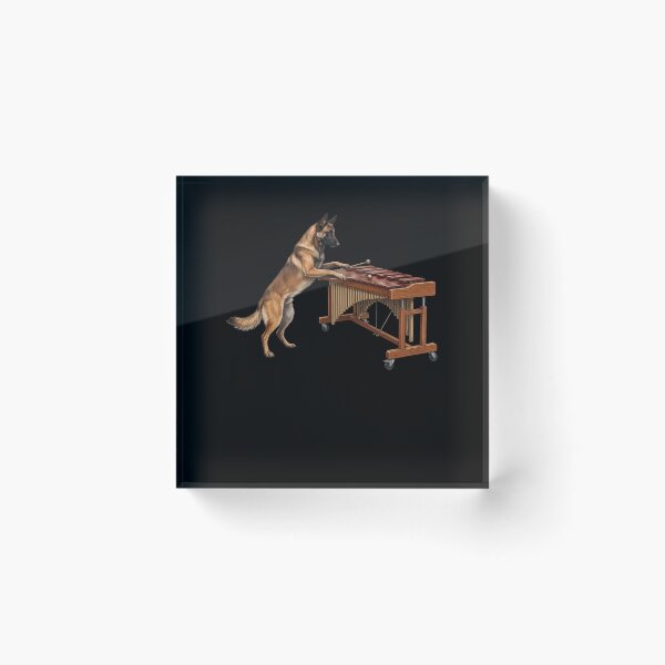 Item preview, Belgian Malinois Playing Marimba Player Marimbist Dog Lover designed and sold by TerryConnells.