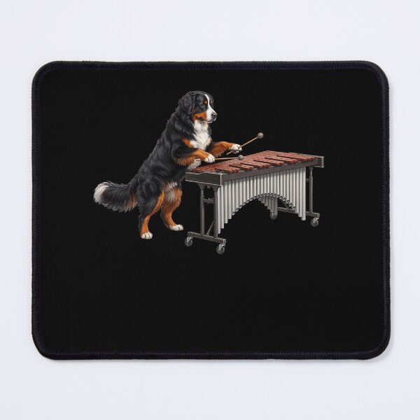 Item preview, Bernese Mountain Dog Playing Marimba Player Marimbist Dog Lover designed and sold by TerryConnells.