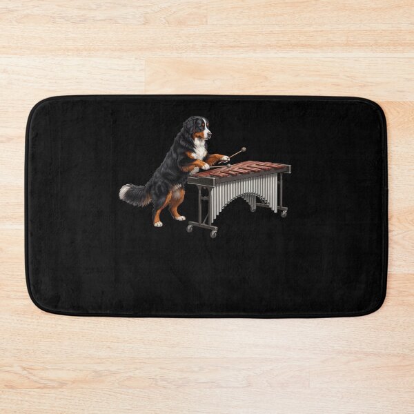 Item preview, Bernese Mountain Dog Playing Marimba Player Marimbist Dog Lover designed and sold by TerryConnells.