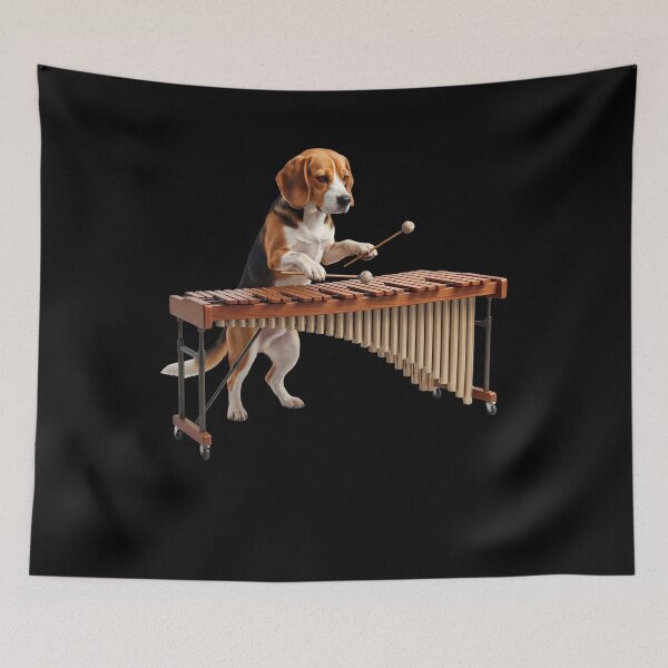 Item preview, Beagle Playing Marimba Player Marimbist Dog Lover designed and sold by TerryConnells.