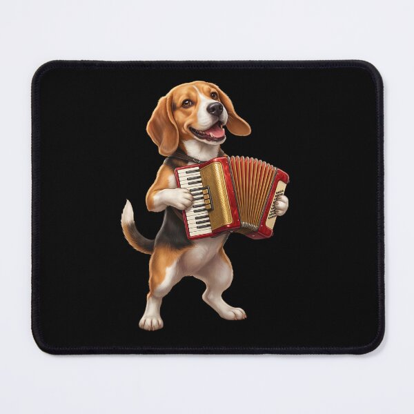 Item preview, Beagle Playing Accordion Player Accordionist Dog Lover designed and sold by DoodleTortle.