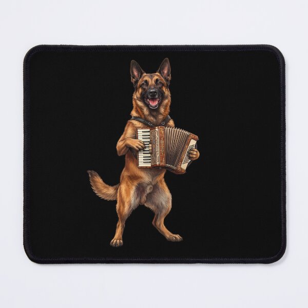 Item preview, Belgian Malinois Playing Accordion Player Accordionist Dog Lover designed and sold by DoodleTortle.