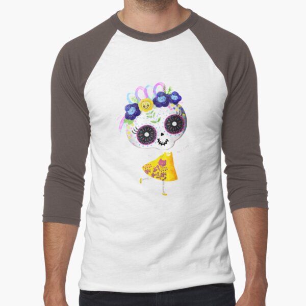 Sugar Skull Woman Girl Skeleton Rose Blue White T-Shirt Design — T-Shirt  Factory: Shop Printed T-Shirts, Sweatshirts and Hoodies