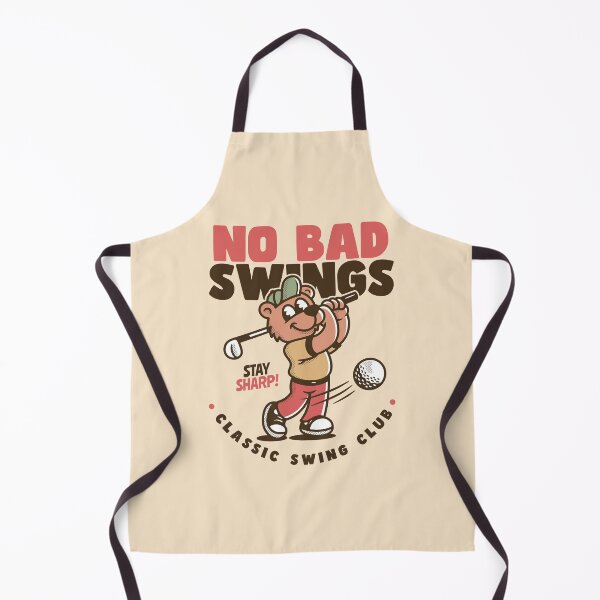 Item preview, No Bad Swings Golf Bear Cartoon – Funny Classic Swing Club Design designed and sold by adipra.