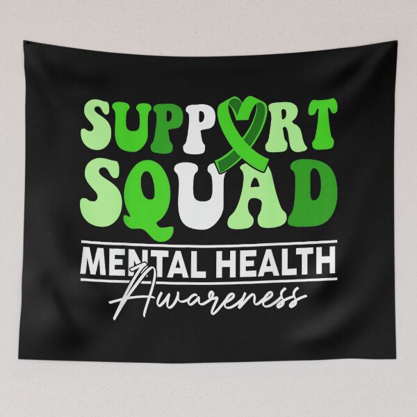 Item preview, Support Squad Sunflower Hair Mental Health Awareness designed and sold by LisaMCasares.