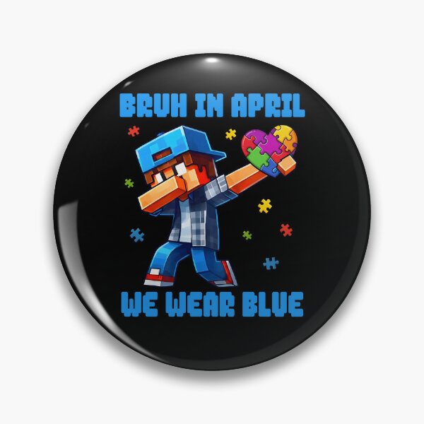 Item preview, Funny Blocks Bricks Humor In April We Wear Blue Autism Awareness designed and sold by DeJuasLincoln.