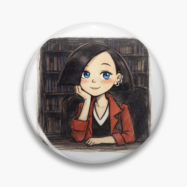 Item preview, JANE LANE IN DARK LIBRARY designed and sold by LIS AND MELIVERSO.