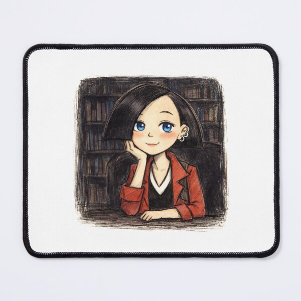 Item preview, JANE LANE IN DARK LIBRARY designed and sold by LIS AND MELIVERSO.