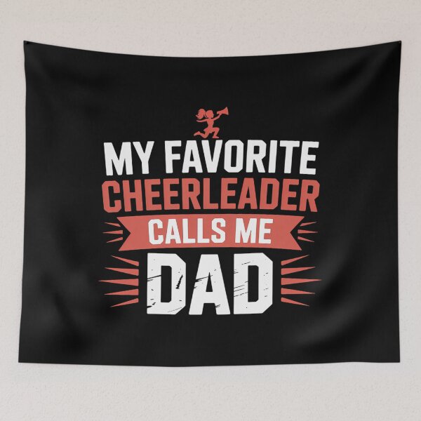 Item preview, Red Cheer Dad Family Father Cheerleader Squad  designed and sold by HellD3vil-Art.