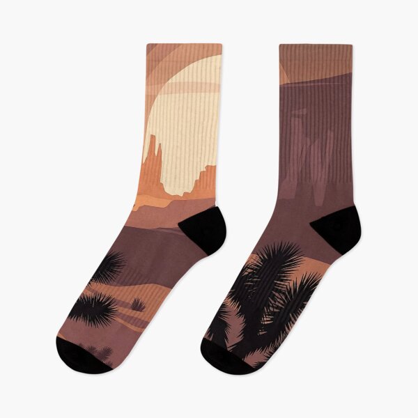 Item preview, Desert Sunset Joshua Tree Canyon Minimalist Art Print designed and sold by LuxeBuzz.