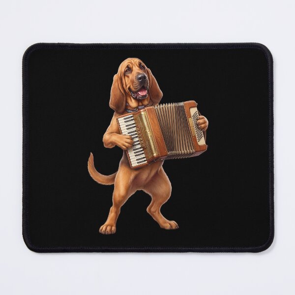 Item preview, Bloodhound Playing Accordion Player Accordionist Dog Lover designed and sold by DoodleTortle.