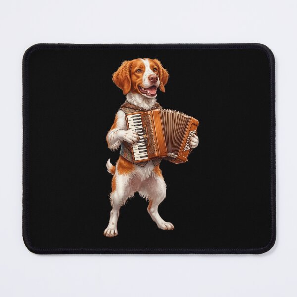 Item preview, Brittany Playing Accordion Player Accordionist Dog Lover designed and sold by DoodleTortle.