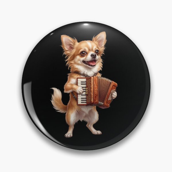 Item preview, Chihuahua Playing Accordion Player Accordionist Dog Lover designed and sold by DoodleTortle.
