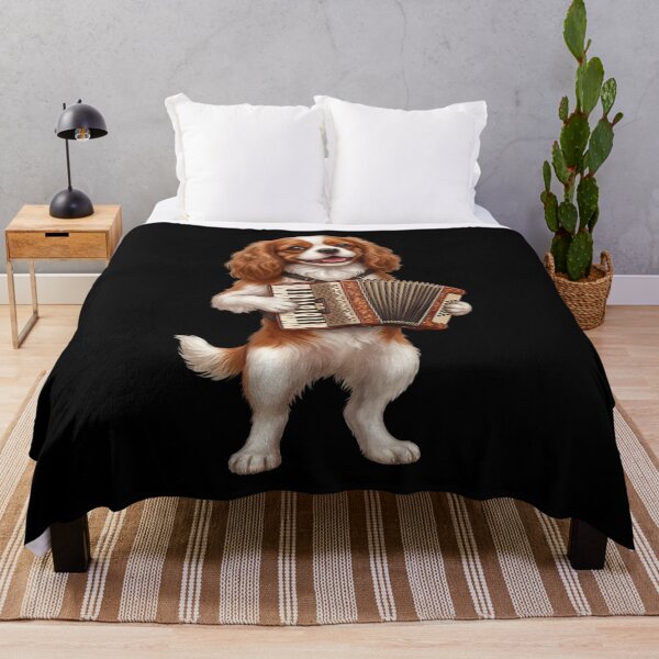 Item preview, Cavalier King Charles Spaniel Playing Accordion Player Accordionist Dog Lover designed and sold by DoodleTortle.