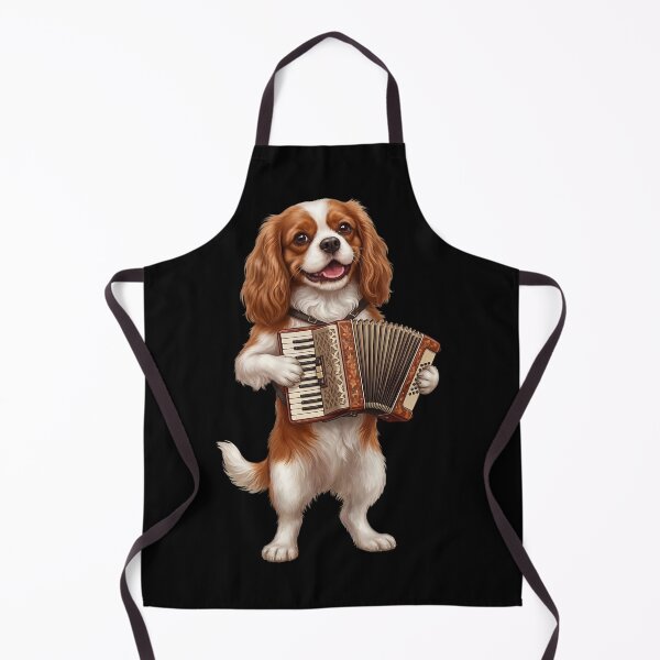 Item preview, Cavalier King Charles Spaniel Playing Accordion Player Accordionist Dog Lover designed and sold by DoodleTortle.