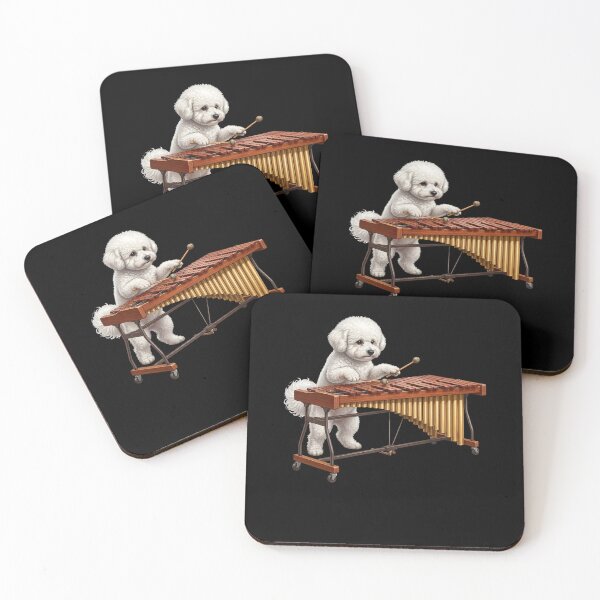 Item preview, Bichon Frise Playing Marimba Player Marimbist Dog Lover designed and sold by TerryConnells.